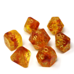 Die Hard Dice Die Hard RPG Set Autumn Court Orange w/ Gold RPG 7 die set