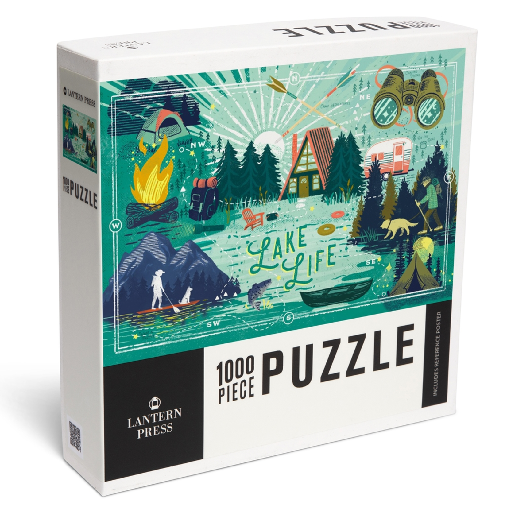 Lantern Press 1000 pc Puzzle Lake Life Series Collage