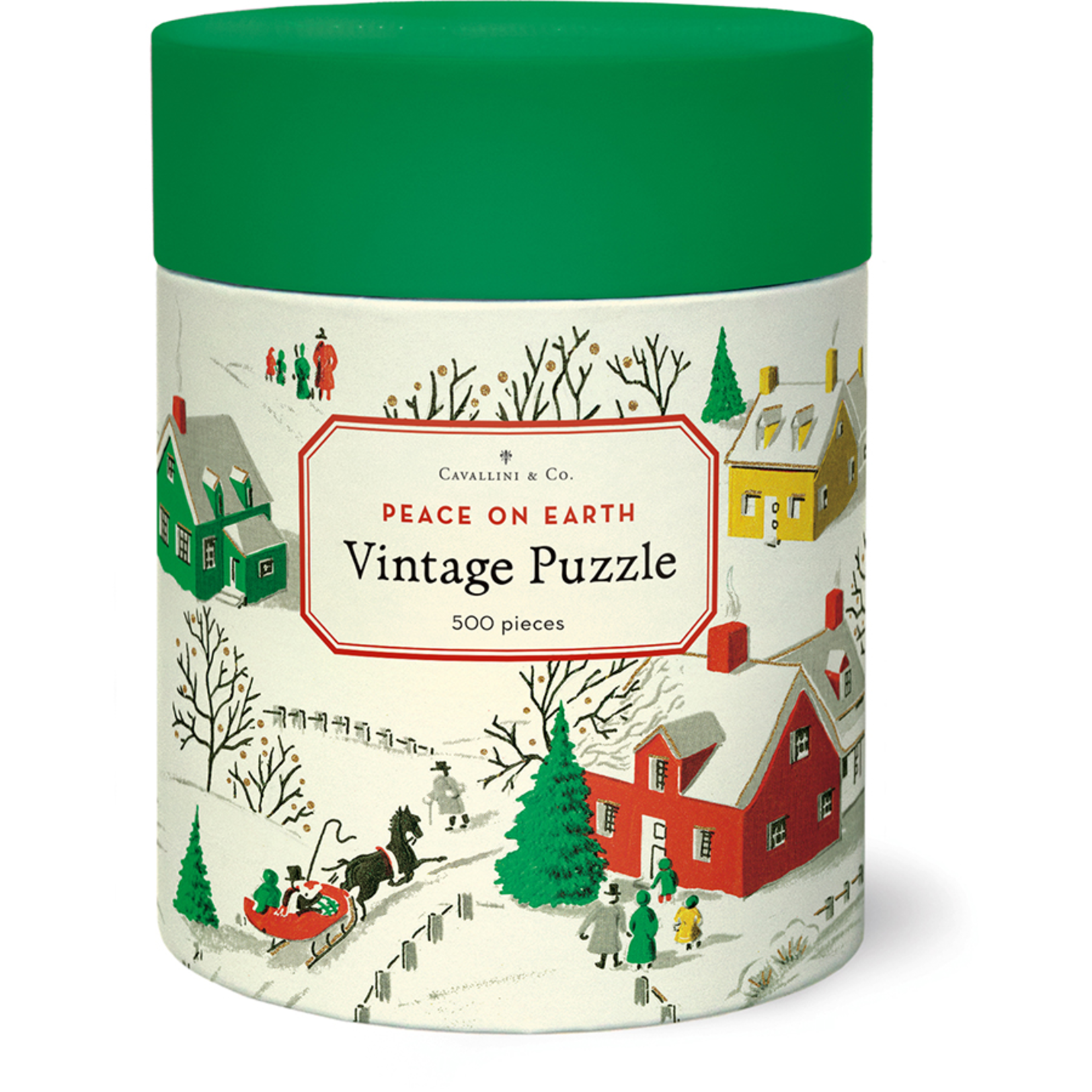 Cavallini and Co 500 pc Puzzle Peace on Earth