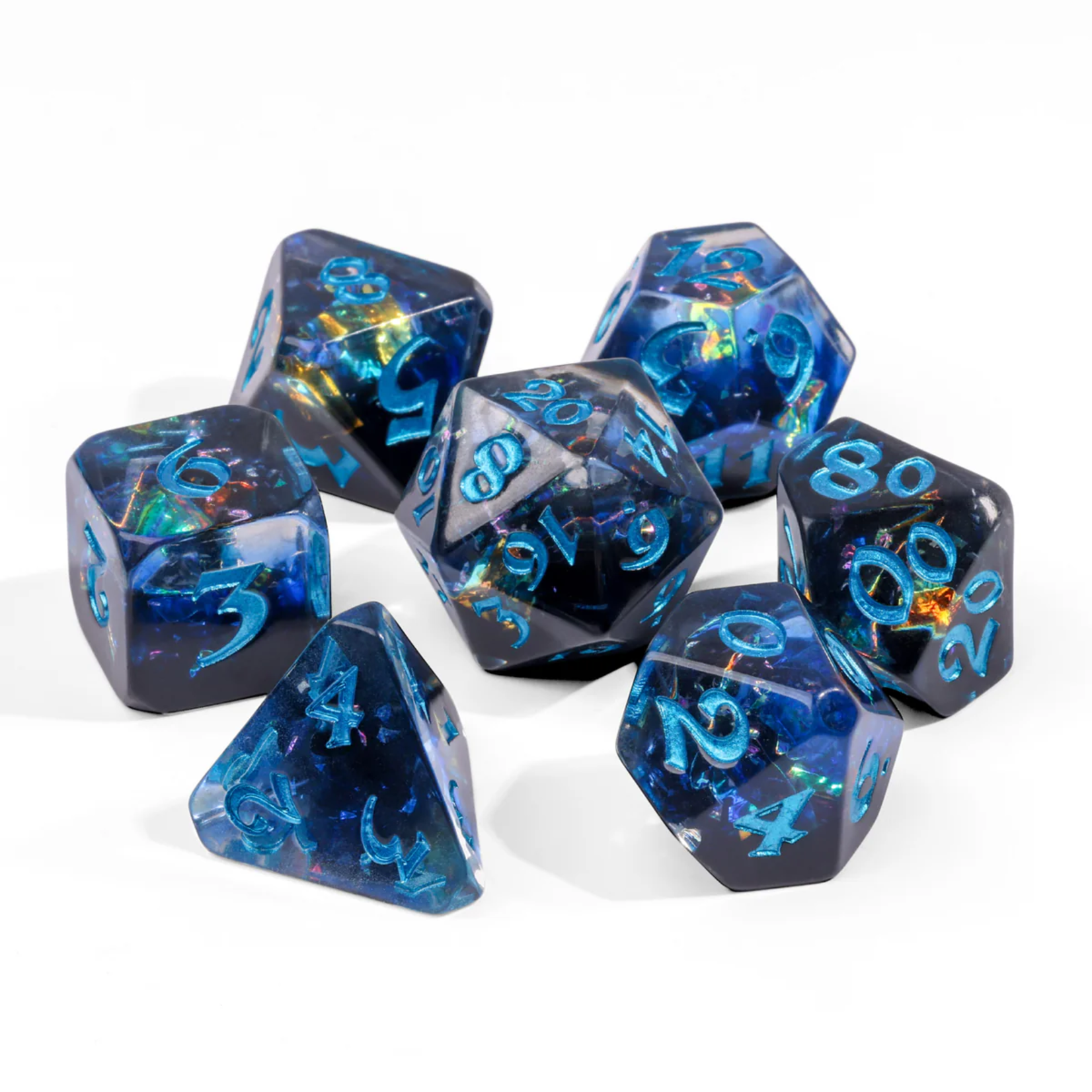 Die Hard Dice Die Hard Isolation Blue w/ Blue RPG 7 die set