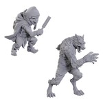 WizKids Critical Role Unpainted Minis Chetney Pock o'Pea and Werewolf