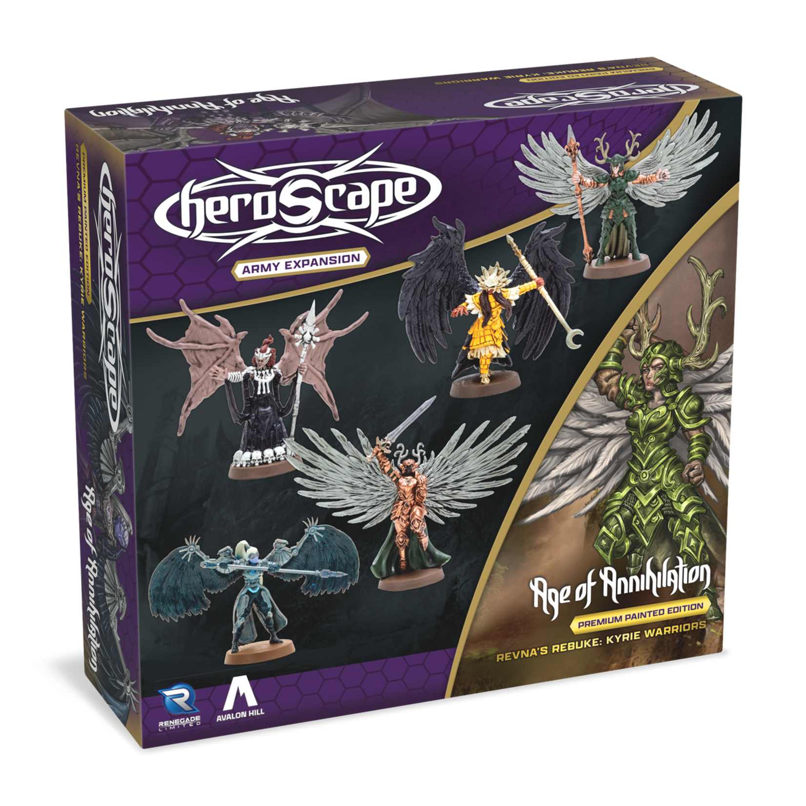 Renegade Game Studios Heroscape Army Expansion Premium Painted Revna's Rebuke Kyrie Warriors Army Expansion