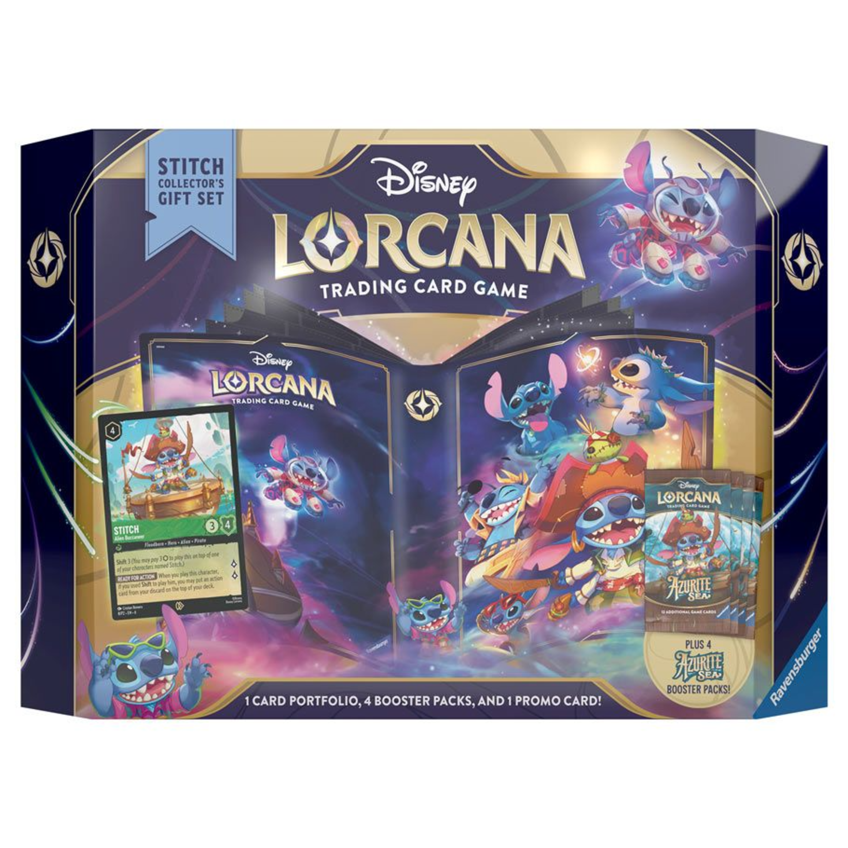 Ravensburger Disney Lorcana Azurite Sea Stitch Collector's Gift Set