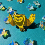 Tiny Made Cosmic Owl Enamel Pin