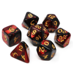 Die Hard Dice Die Hard RPG Set Elessia Kybr Inquisitor w/ Gold Polyhedral 7 die set