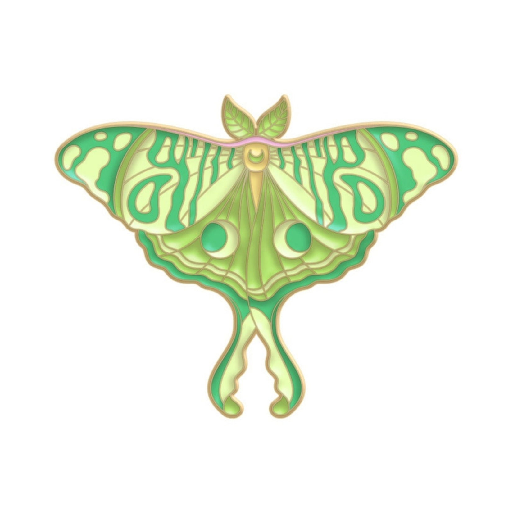 Magia Design Vibrant Butterfly Enamel Pin Green