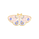 Magia Design Celestial Moth Alloy Pin Pink
