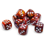 Chessex Chessex Festive Symphony w/ White 16 mm d6 12 die set