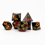 Ember Glow Ember Glow Sharp Edge Burnished Sun Polyhedral 7 die set