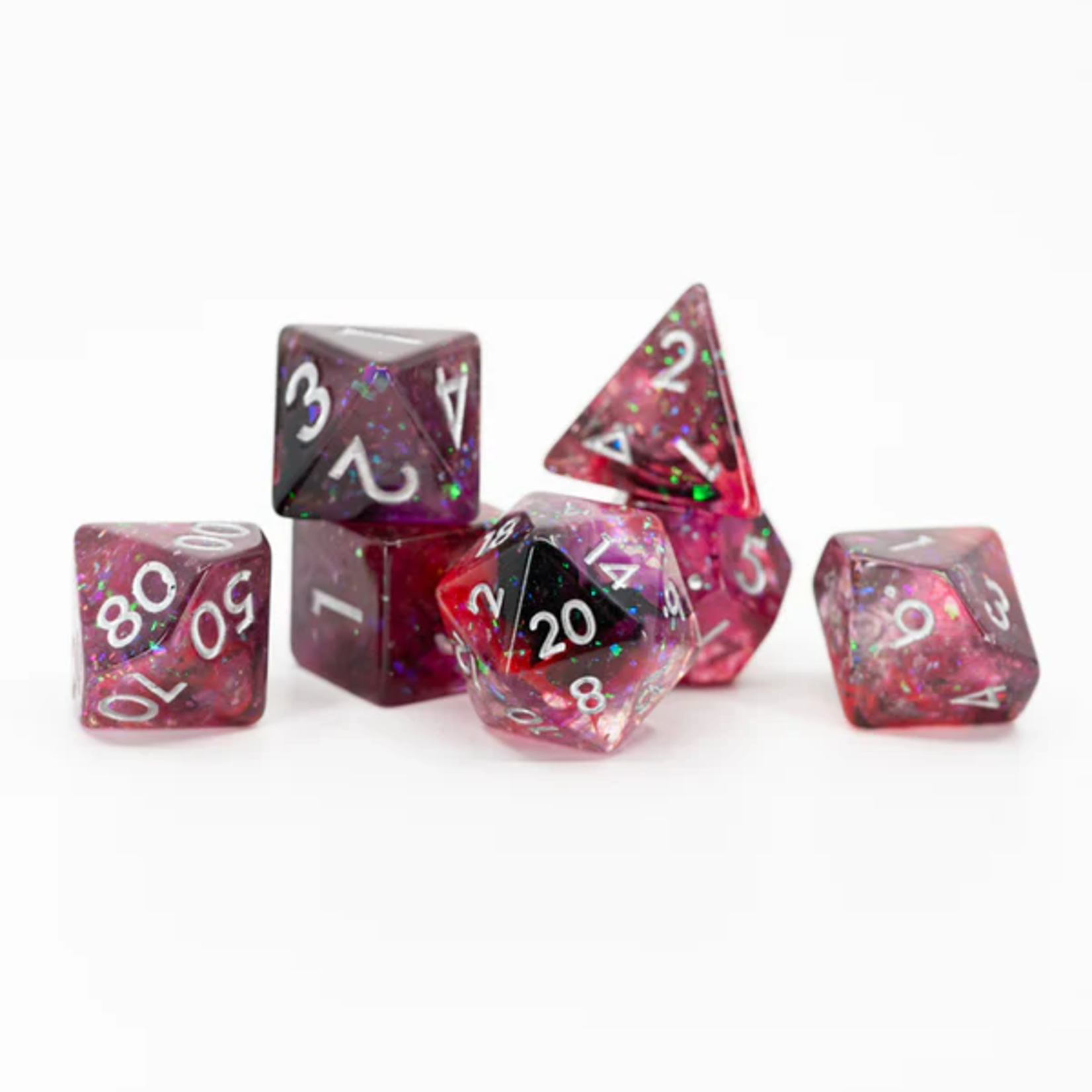 Ember Glow Ember Glow Acrylic Dice Irresistable Dance Polyhedral 7 die set