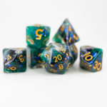 Ember Glow Ember Glow Acrylic Dice Wildmother's Jade Polyhedral 7 die set