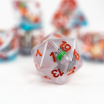 Ember Glow Ember Glow Acrylic Inclusion Definitely Not Totoro Polyhedral 7 die set