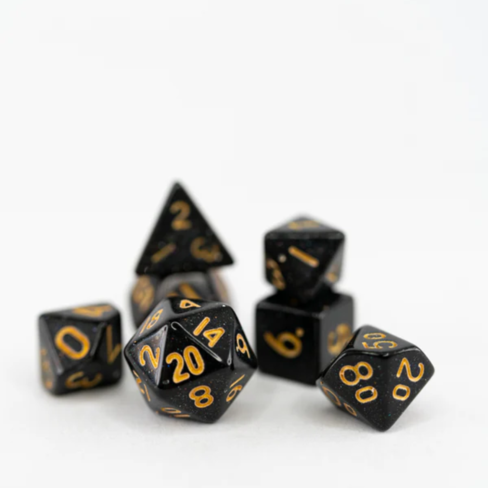 Ember Glow Ember Glow Mini Acrylic Kenku Polyhedral 7 die set