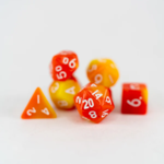 Ember Glow Ember Glow Mini Acrylic Flameseed Polyhedral 7 die set