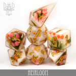 DND Dice DND Dice Handmade Heirloom Polyhedral 7 die set