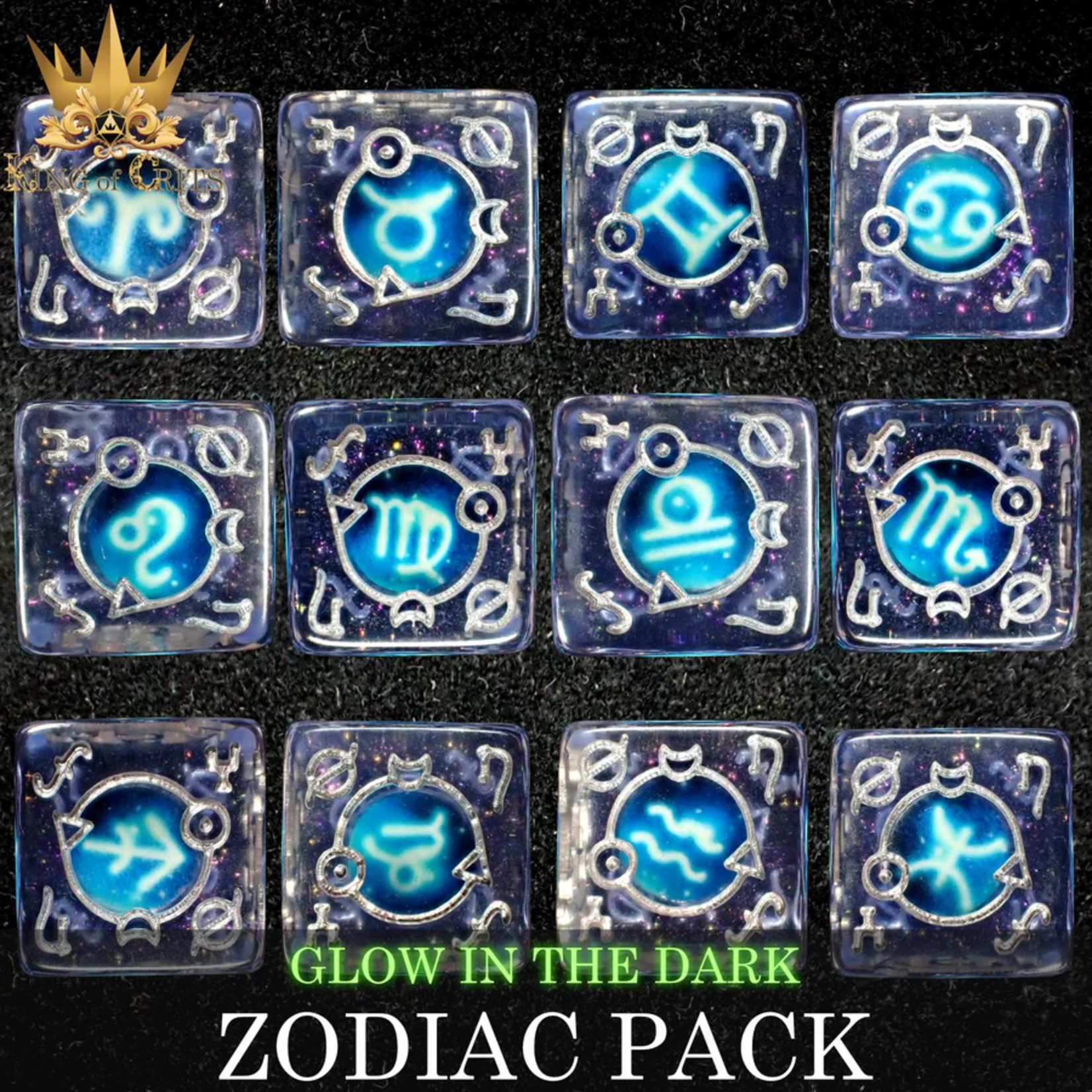DND Dice DND Dice Zodiac Pack Six-Sided 12 die set