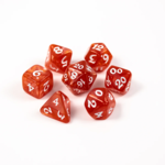 Die Hard Dice Die Hard RPG Set Elessia Essentials Red w/ White Polyhedral 7 die set