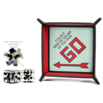 FanRoll by MDG FanRoll Monopoly Dice Tray and Mr Monopoly Dice Bundle