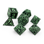 Norse Foundry Ironworks Witches Heart Alloy Metal Polyhedral 7 die set