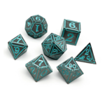 Norse Foundry Ironworks Ice Queen Alloy Metal Polyhedral 7 die set