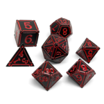 Norse Foundry Ironworks Efreet Flames Alloy Metal Polyhedral 7 die set