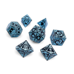 Norse Foundry Space Dice Force Field Metal Polyhedral 7 die set