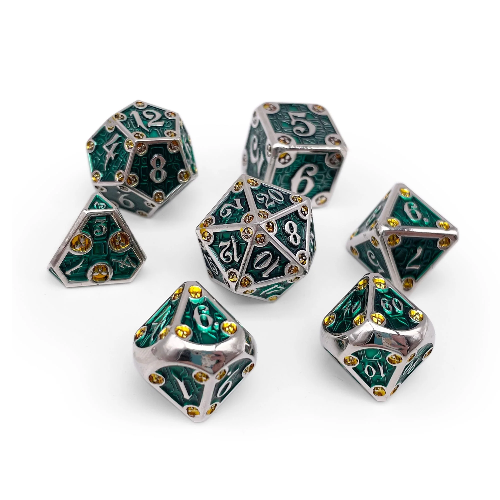 Norse Foundry Dungeon Delve Trickster Metal Polyhedral 7 die set