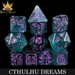 DND Dice DND Dice Cthulhu Dreams Polyhedral 11 die set