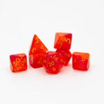 Ember Glow Ember Glow Acrylic Dice Healing Word Polyhedral 7 die set