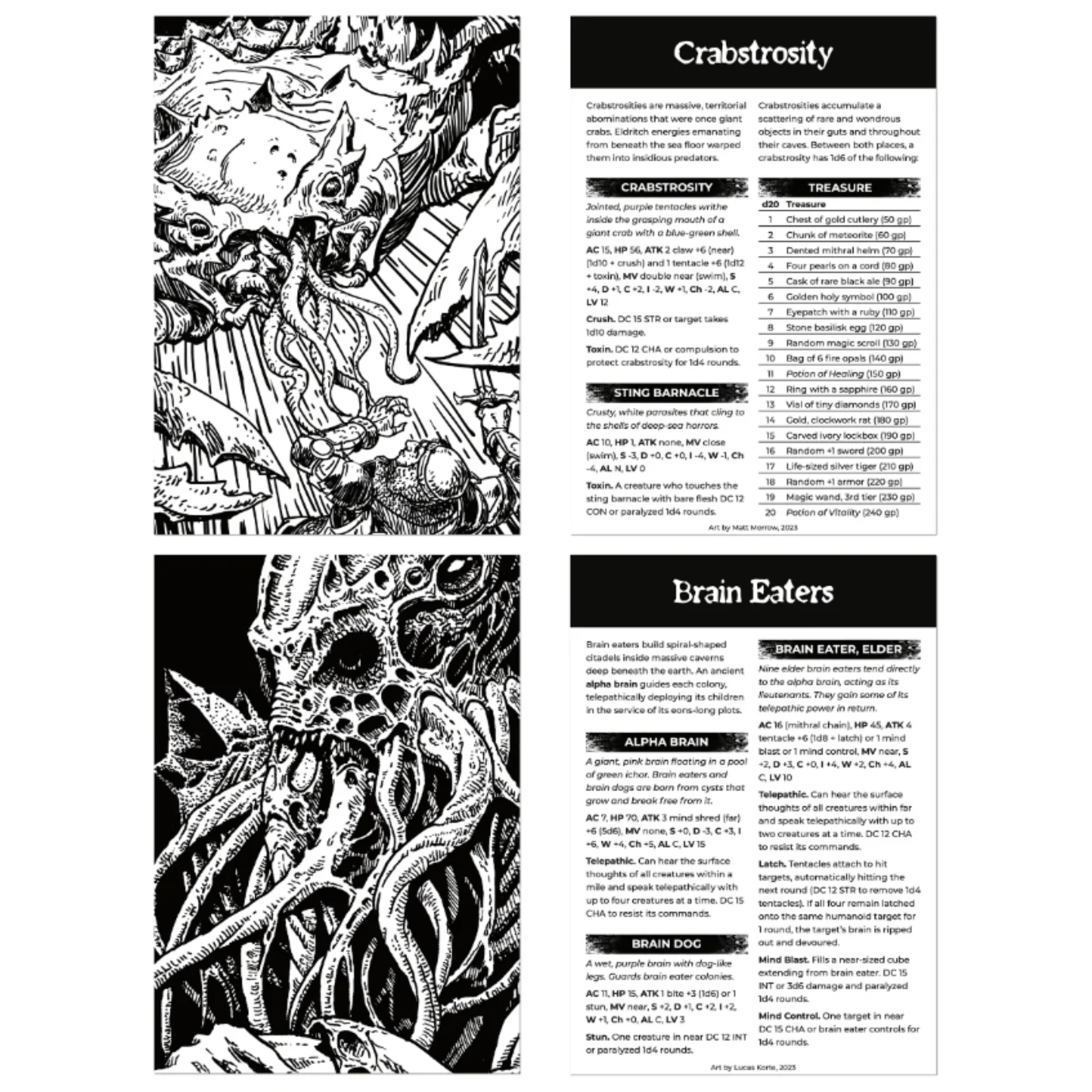 The Arcane Library Shadowdark RPG Monster Cards