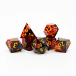 Ember Glow Ember Glow Sharp Edge Moria's Doom Polyhedral 7 die set