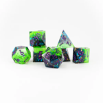 Ember Glow Ember Glow Sharp Edge Denner Resin Polyhedral 7 die set