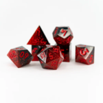 Ember Glow Ember Glow Sharp Edge Red Wedding Polyhedral 7 die set