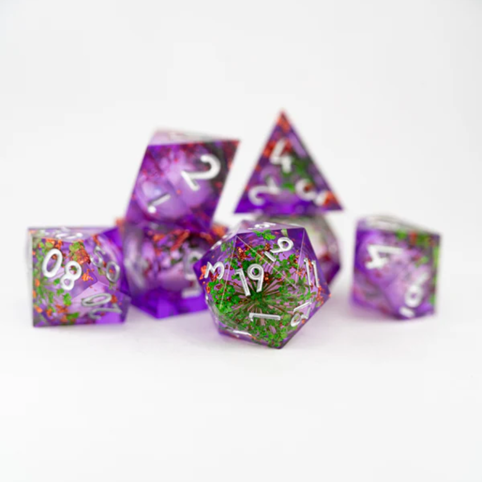 Ember Glow Ember Glow Liquid Core Sharp Edge Allumstone Polyhedral 7 die set