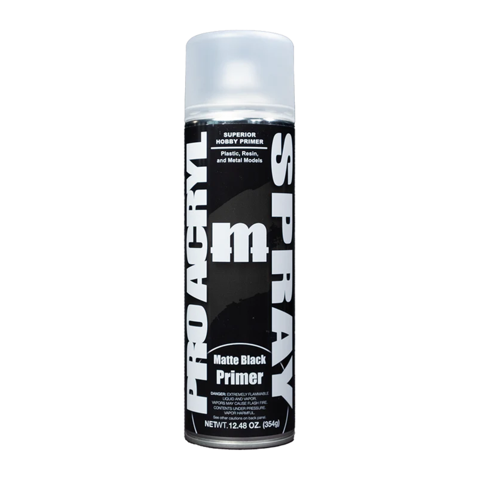 Monument Hobbies Pro Acryl Spray Matte Black Primer 500 ml