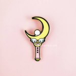 Bonnie's Lab Sailor Moon's Moon Stick Enamel Pin