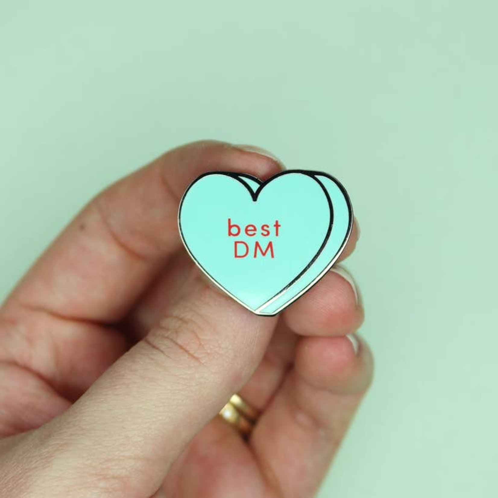 DBL Feature Best Dm Conversation Heart Hard Enamel Pin