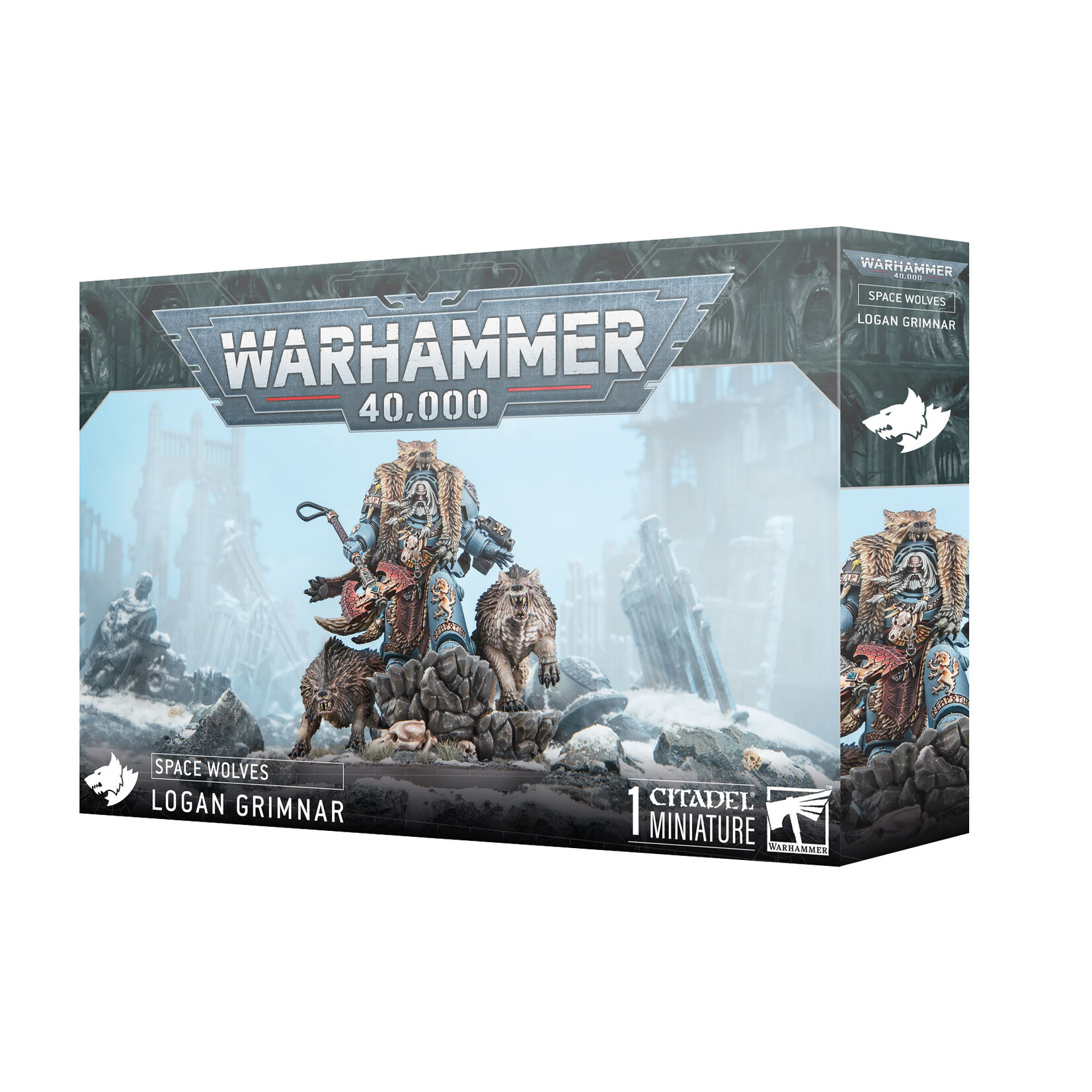 Games Workshop Warhammer 40k Space Marines Space Wolves Logan Grimnar