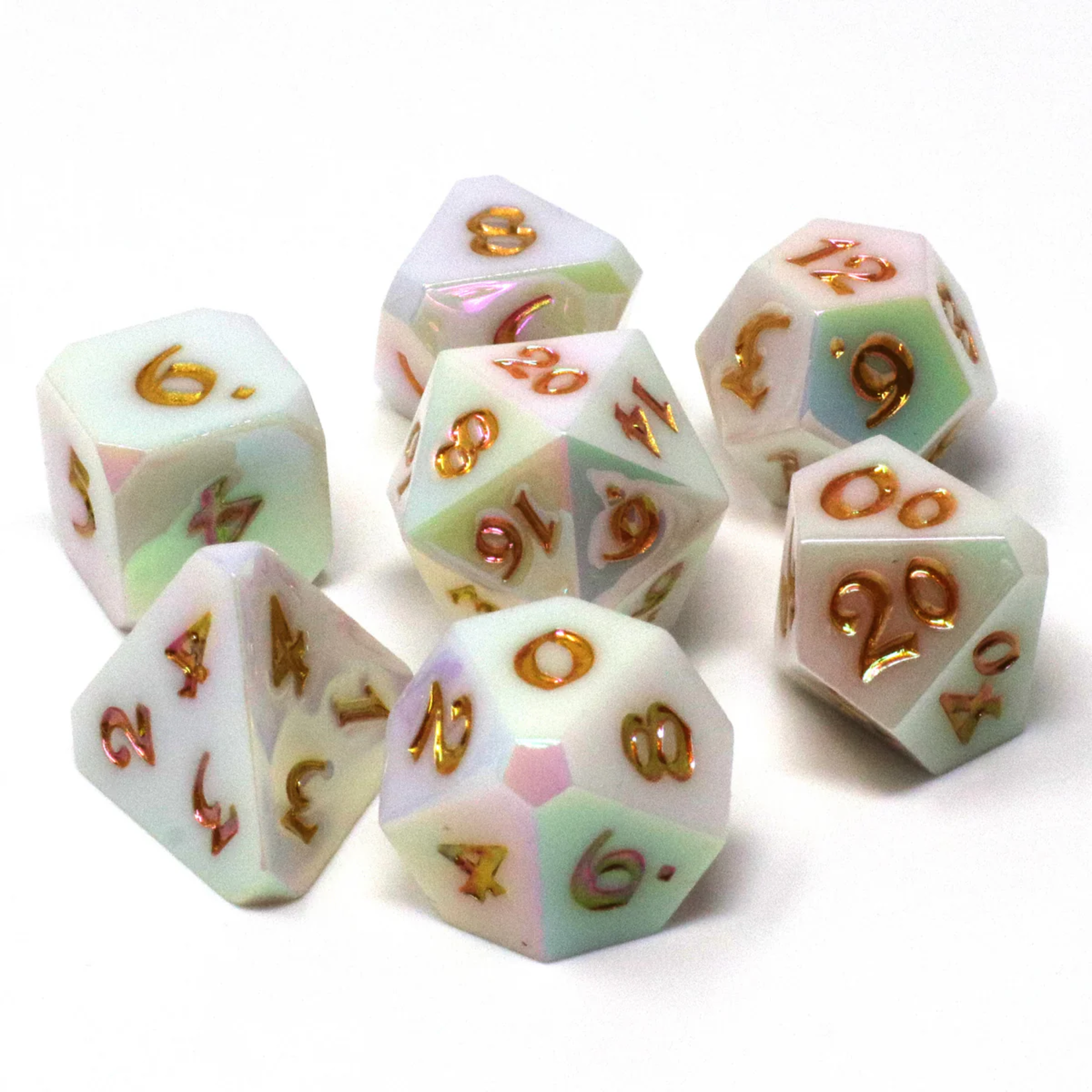 Die Hard Dice Die Hard Radiant Wish w/ Gold RPG Polyhedral 7 die set