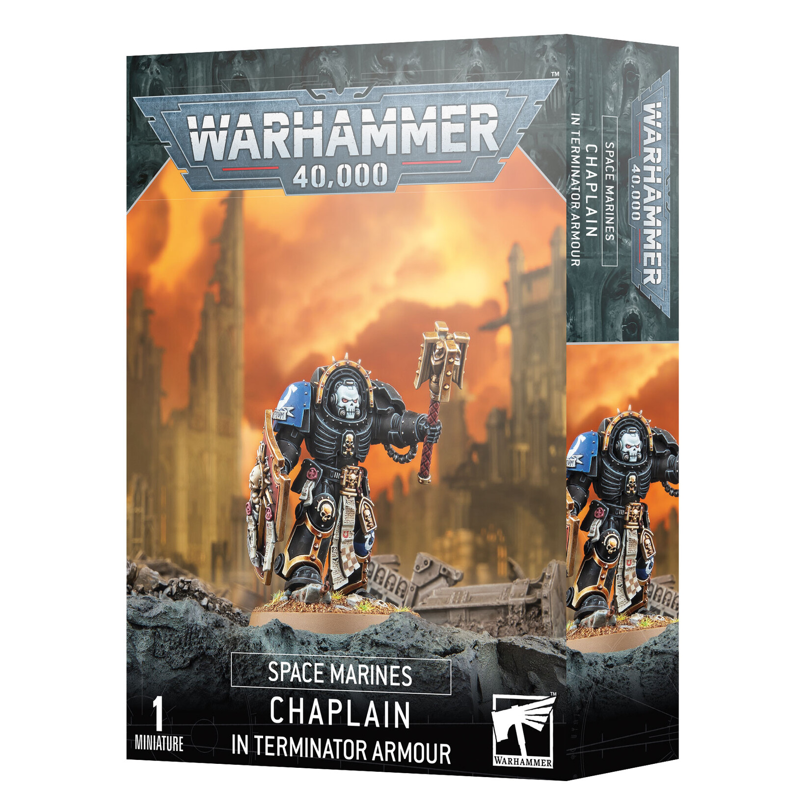 Games Workshop Warhammer 40k Space Marines Chaplain in Terminator Armour