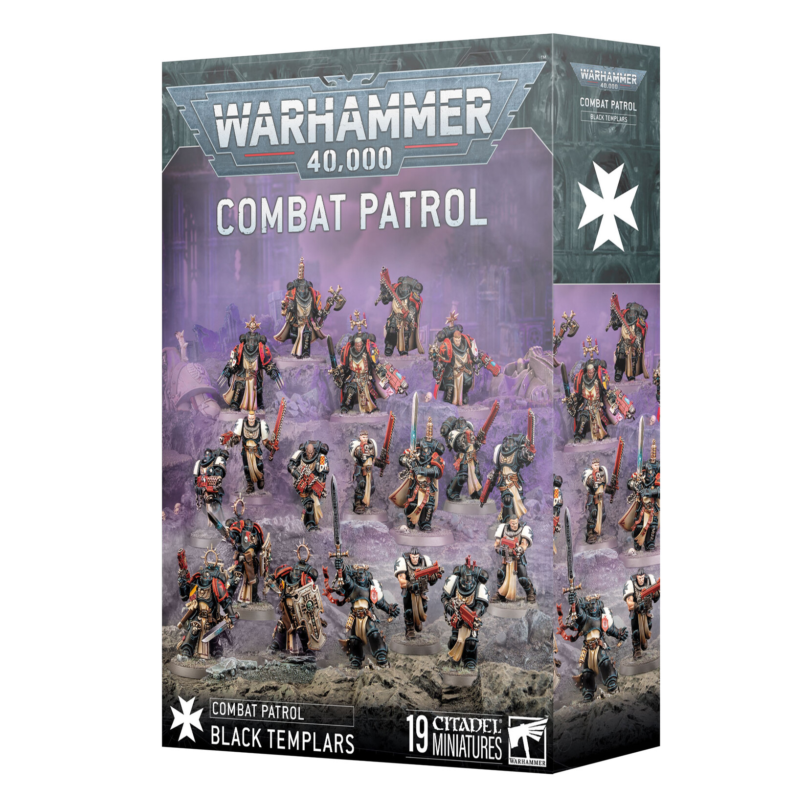 Games Workshop Warhammer 40k Space Marines Black Templars Combat Patrol 10E