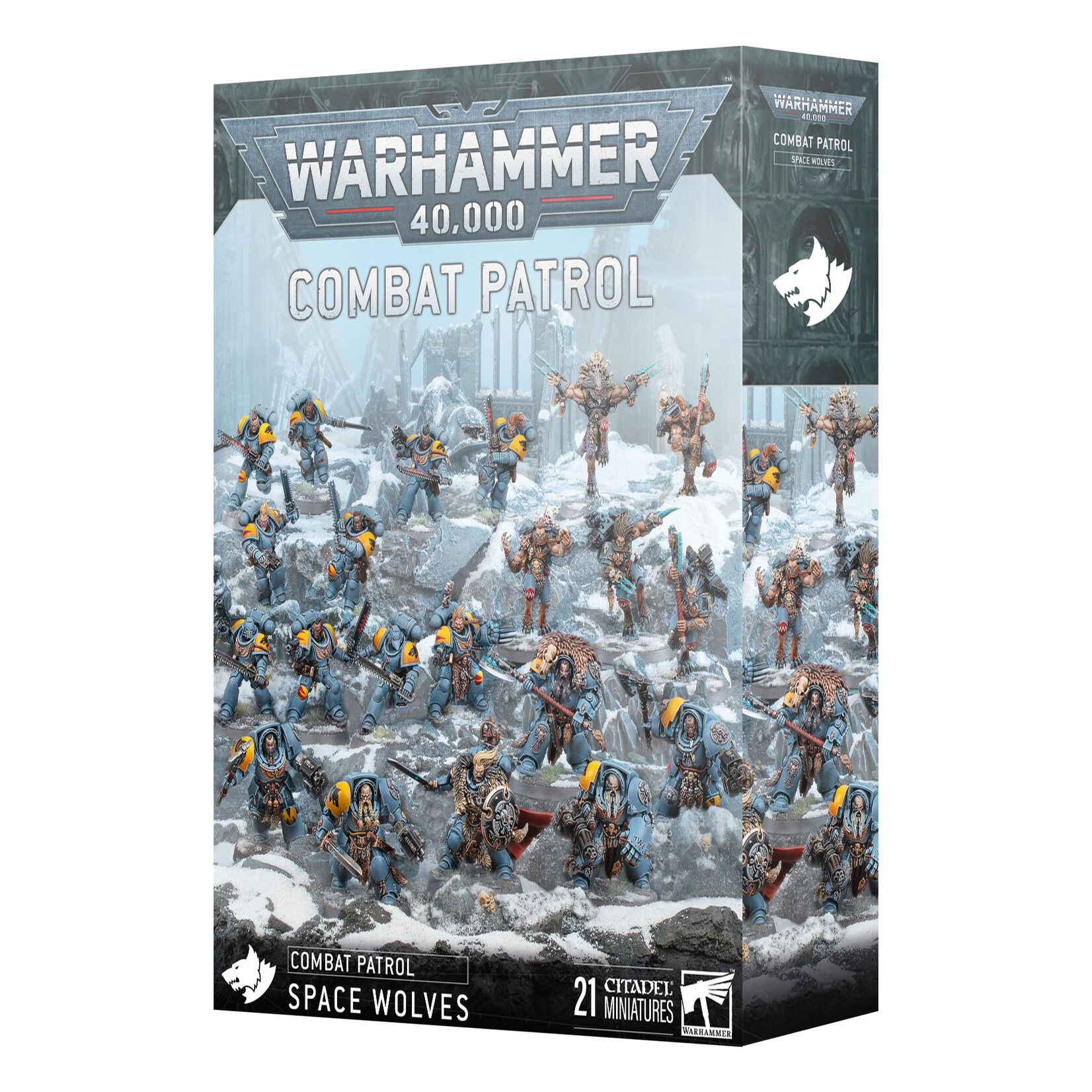 Games Workshop Warhammer 40k Space Marines Space Wolves Combat Patrol 10E