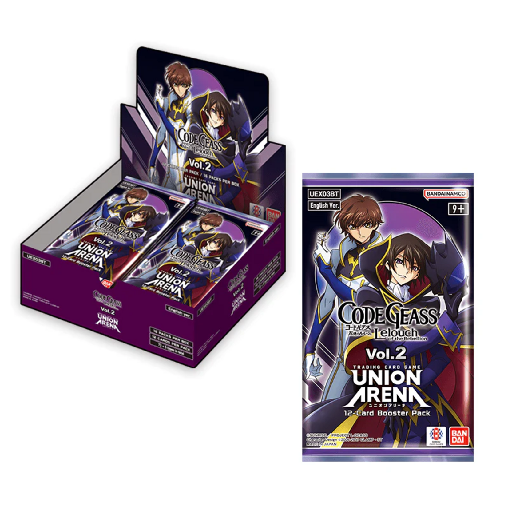 Bandai Union Arena Code Geass Lelouch of the Rebellion vol 2 Booster BOX