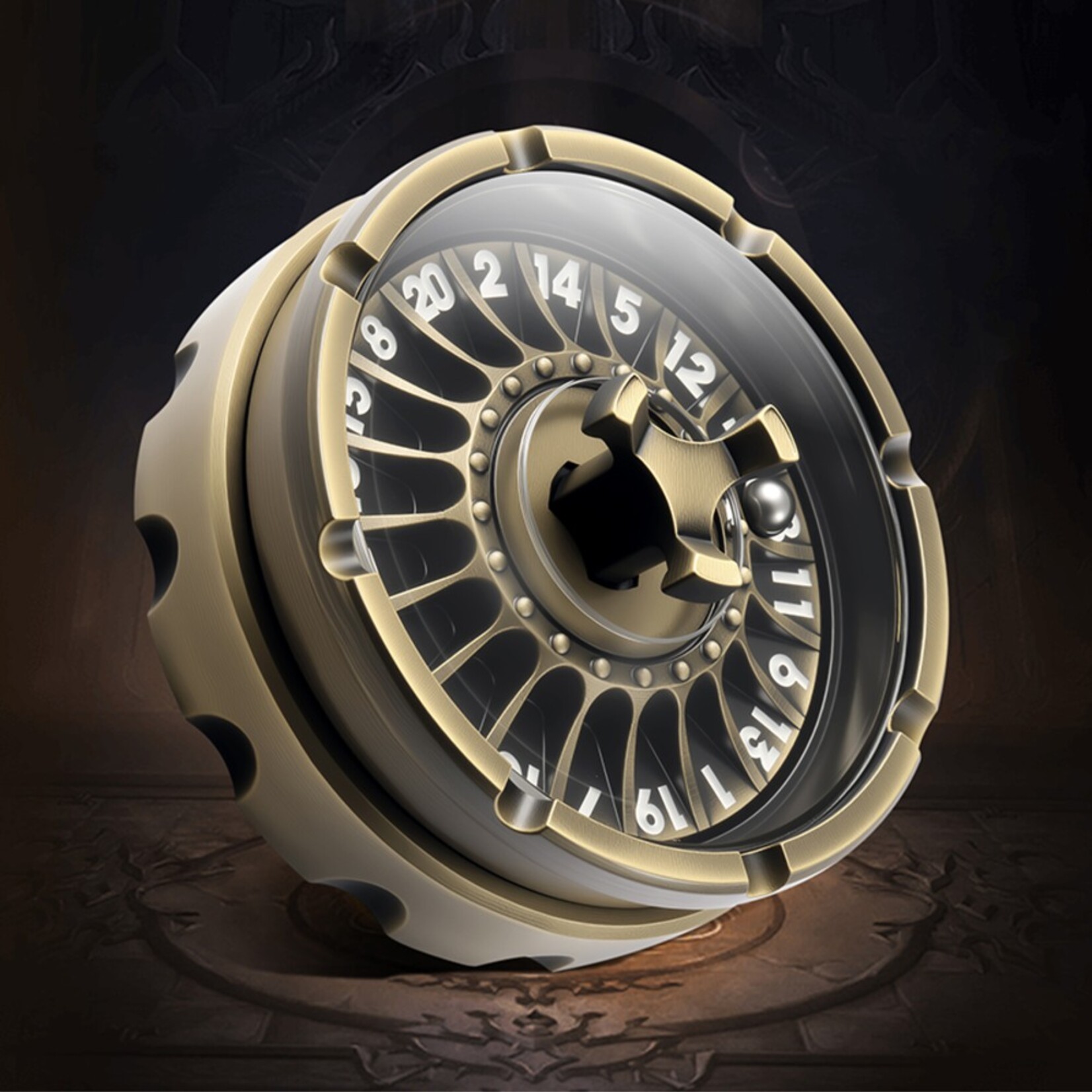 Dice Habit Dice Habit Roulette Dice d20 Brass