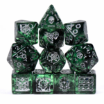 DND Dice DND Dice Crypt of the Necromancer Polyhedral 11 die set
