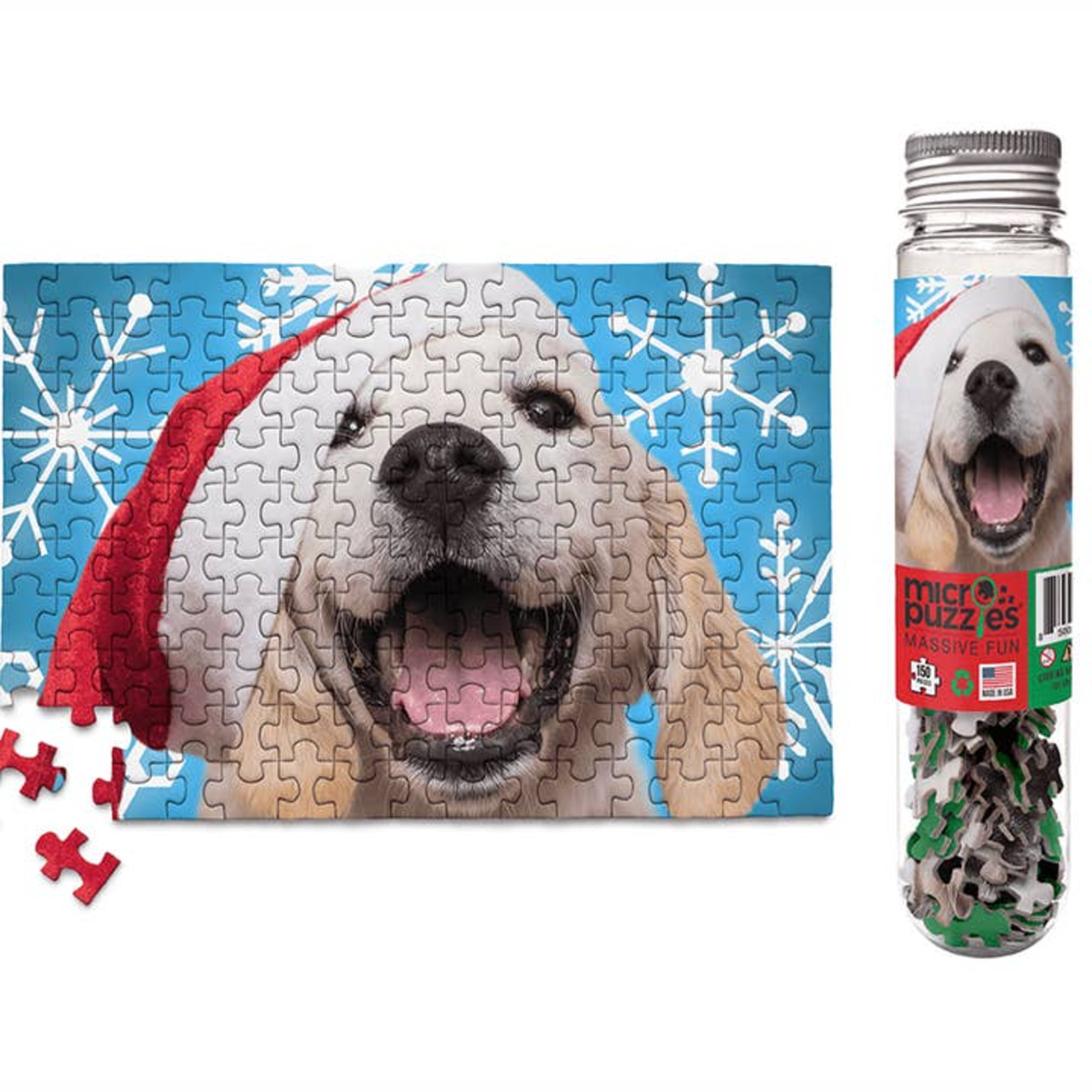 Micro Puzzles Micro Puzzles Santa Paws Christmas Dog Stocking Stuffer