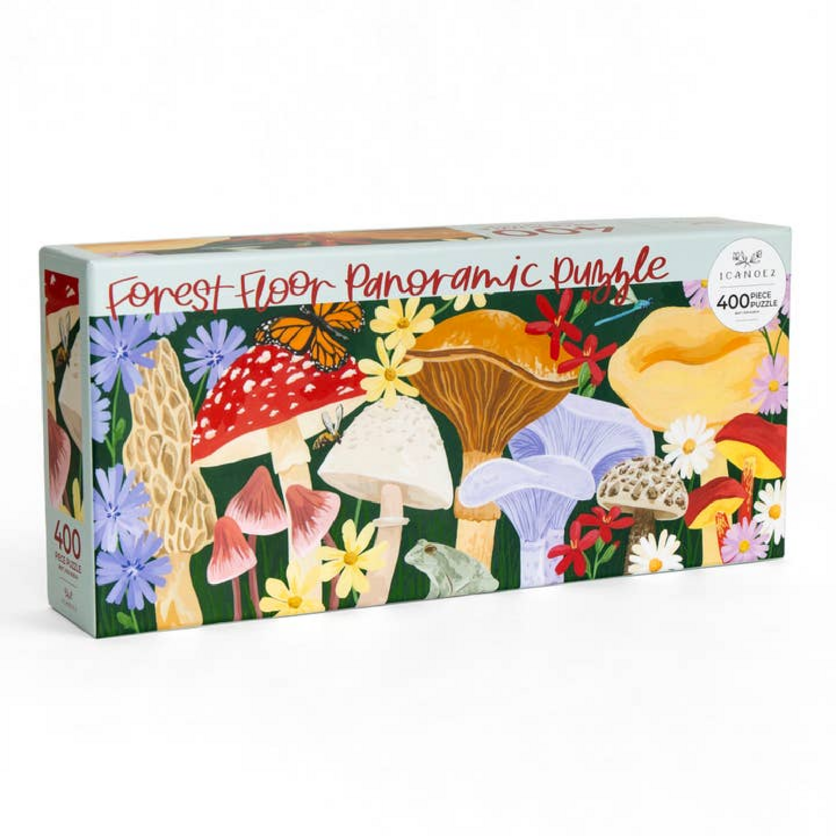 One Canoe Two Paper Co. 400 pc Panoramic Floor Puzzle Forest Floor