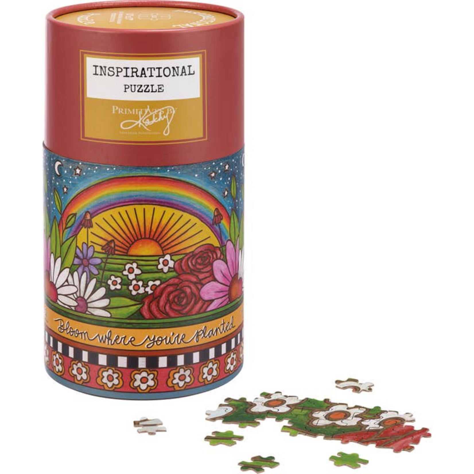 Primitives by Kathy 1000 pc Puzzle Inspirational Bloom Where You're Planted