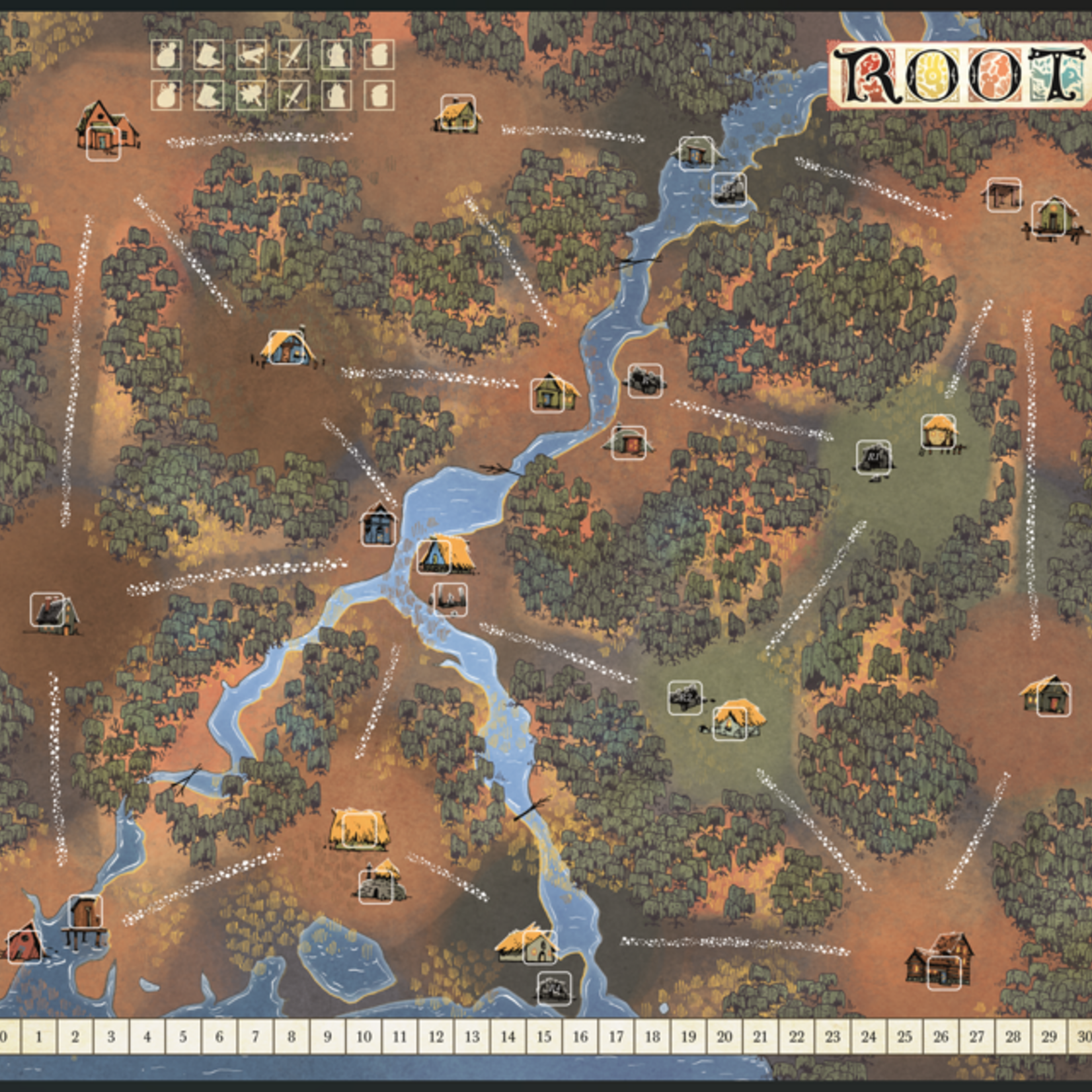 Leder Games Root Marsh / Gorge Playmat