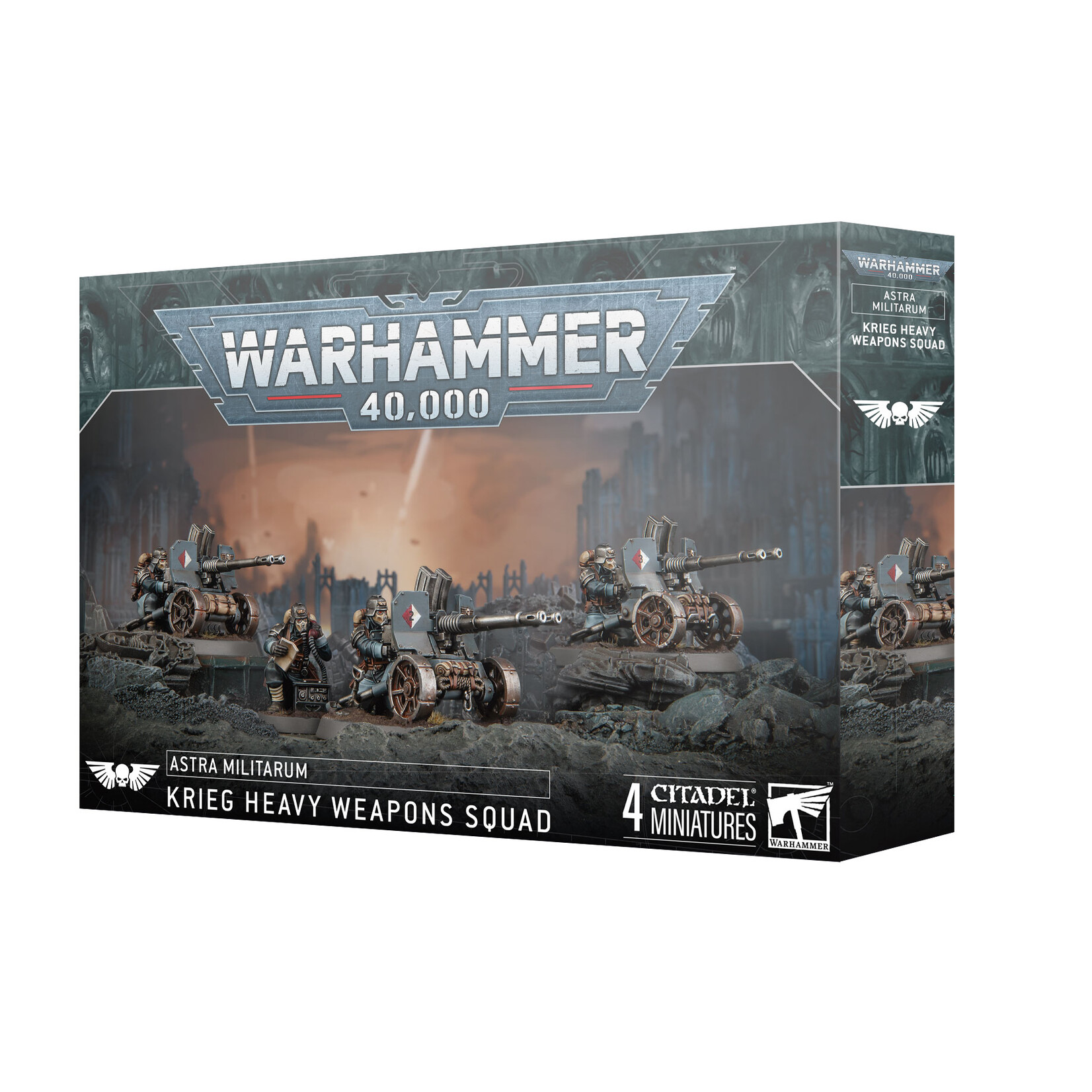 Games Workshop Warhammer 40k Imperium Astra Militarum Krieg Heavy Weapons Squad